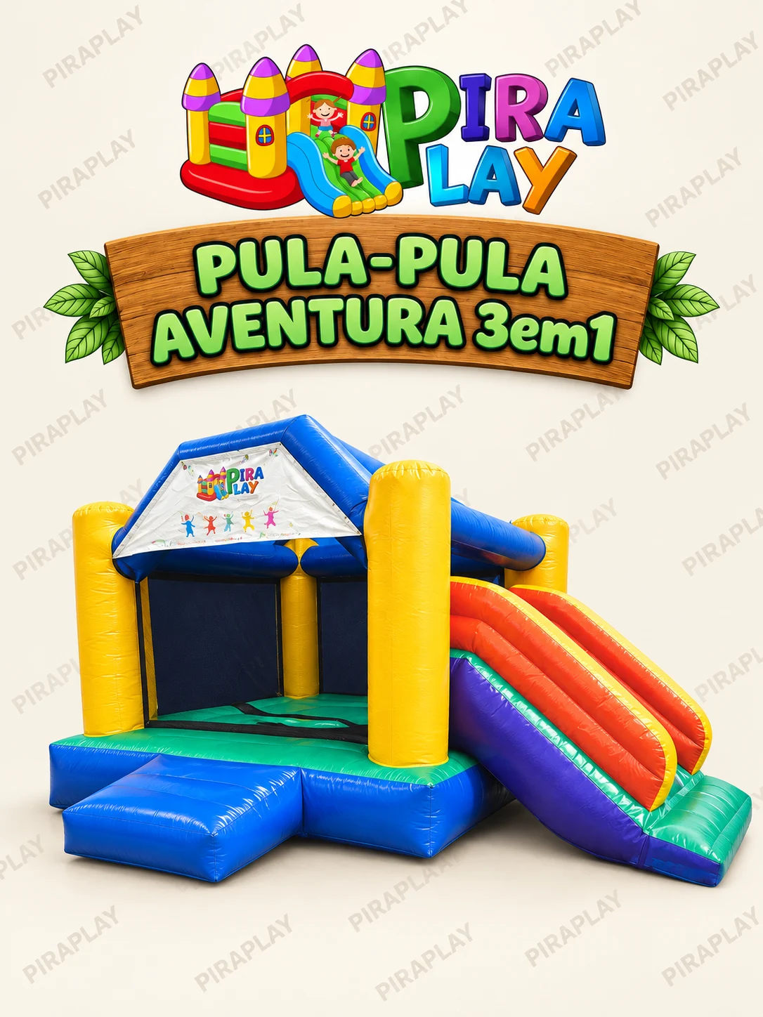Pula-Pula Aventura com Tobogã