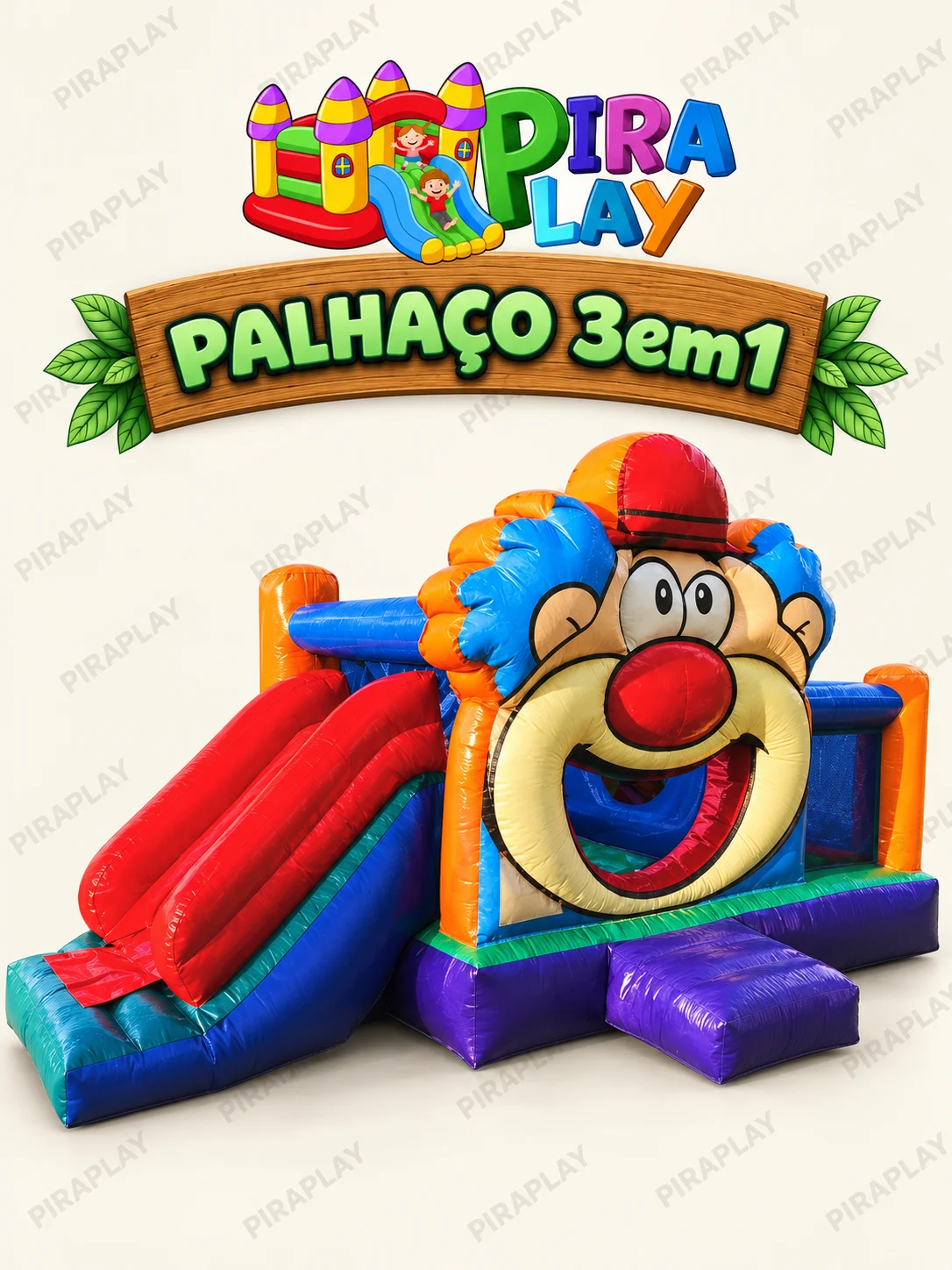 Pula Pula Palhaço 4 x 1